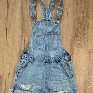 h&m &denim  womens short overalls size 4